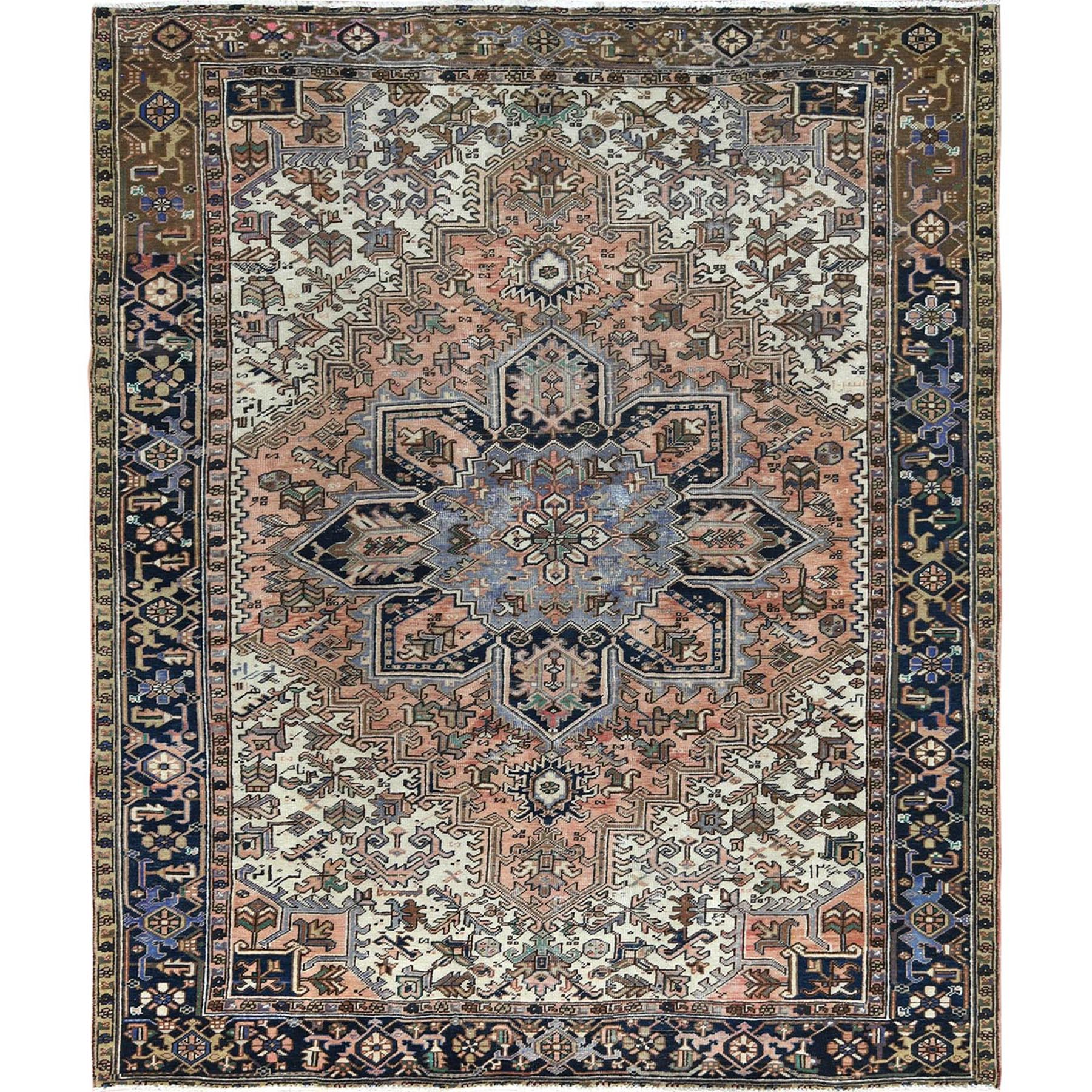 Overdyed & Vintage Rugs LUV741195